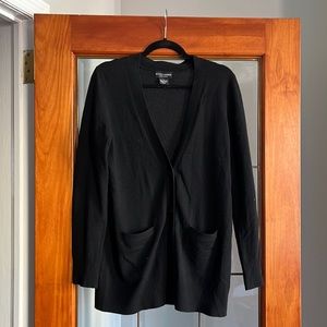 Sutton Cashmere, Long Black Sweater, L